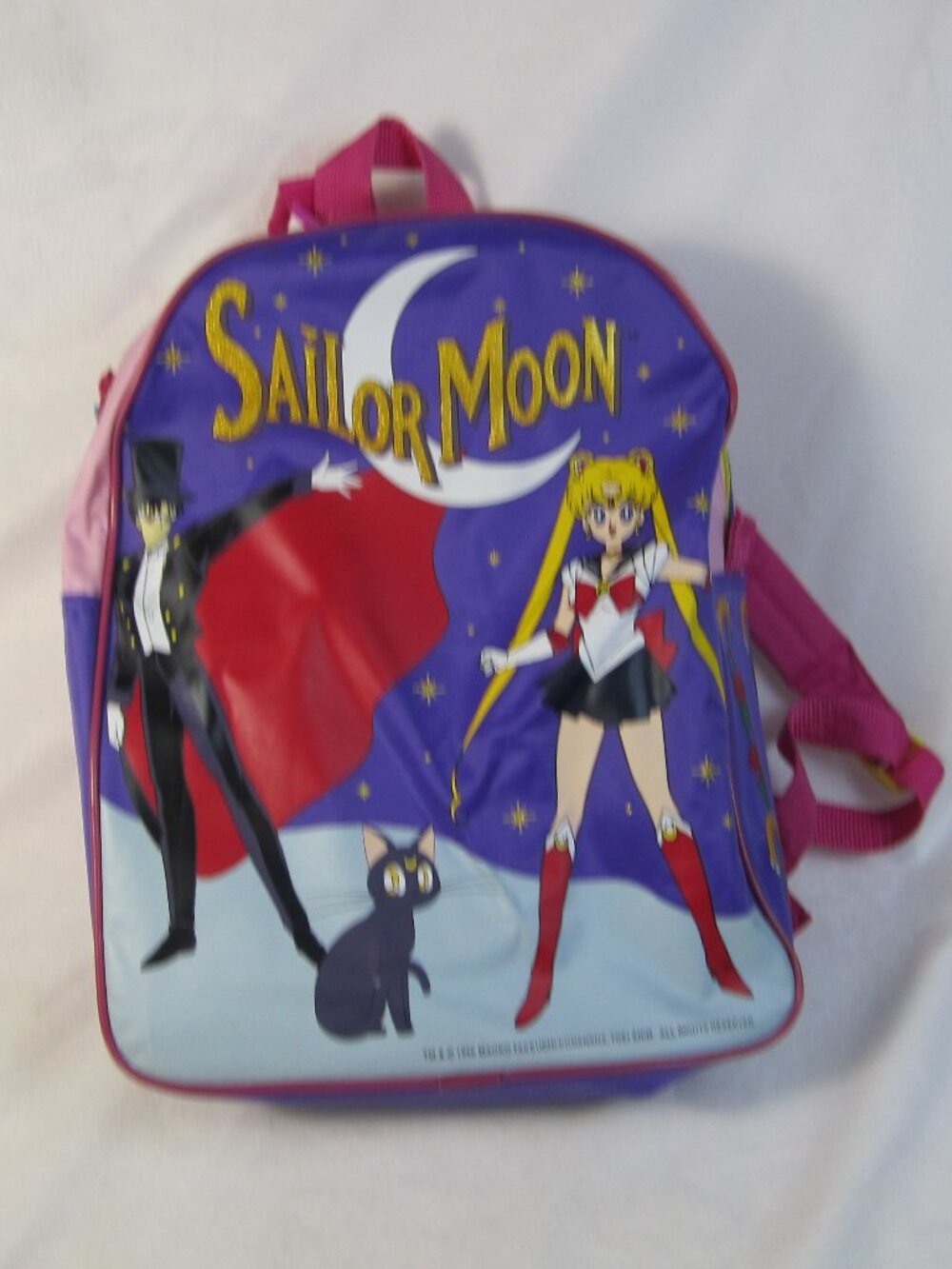 Vintage Sailor Moon Kids PVC Backpack Purple & Pink